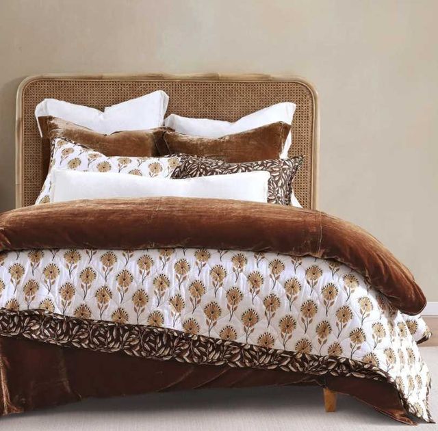 HiEnd Accents Woodstock 3-Piece Copper/Vintage White King Reversible Bedding Bundle-1