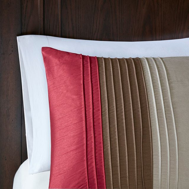Olliix by Madison Park 7 Piece Red California King Amherst Comforter Set-3