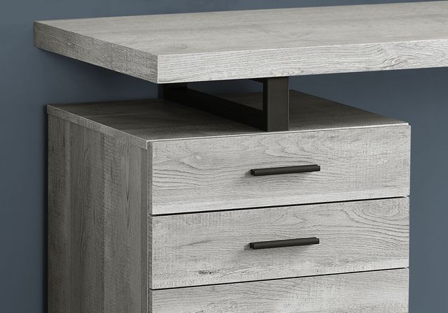 Monarch Specialties Inc. Grey Reclaimed Wood 48" Computer Desk-3