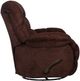 Catnapper® Daly Cranapple Chaise Swivel Glider Recliner-4