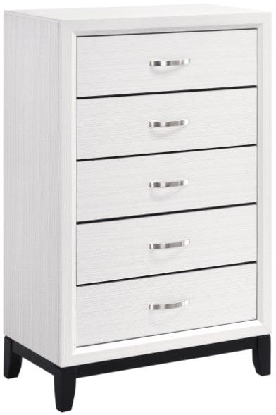 Homelegance® Davi 5-Piece White Twin Panel Bedroom Set -3