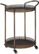 Signature Design by Ashley® Clarkburn Antique Bronze Bar Cart-1