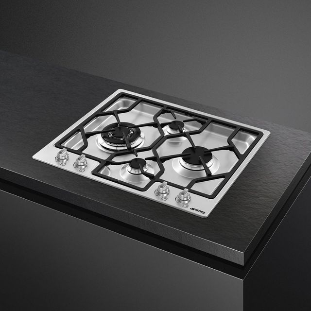 Smeg 24" Stainless Steel Gas Cooktop-1