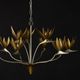 Currey & Company Paradiso Contemporary Gold Leaf/Contemporary Silver Leaf Chandelier-5