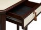 Currey & Company Evie Ivory Entry Table with Brown Legs -1