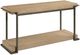 Hammary® Huron Blonde Oak Sofa Table with Antique Brass Frame-0