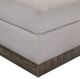 International Furniture Direct Georgia Almond Gray Ottoman-1