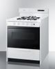 Summit® 30" White Freestanding Gas Range-2