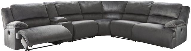 Signature Design by Ashley® Clonmel 6-Piece Charcoal Power Reclining Sectional with Console-0