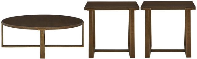 Signature Design by Ashley® Balintmore 3-Piece Brown/Gold Living Room Table Set-0