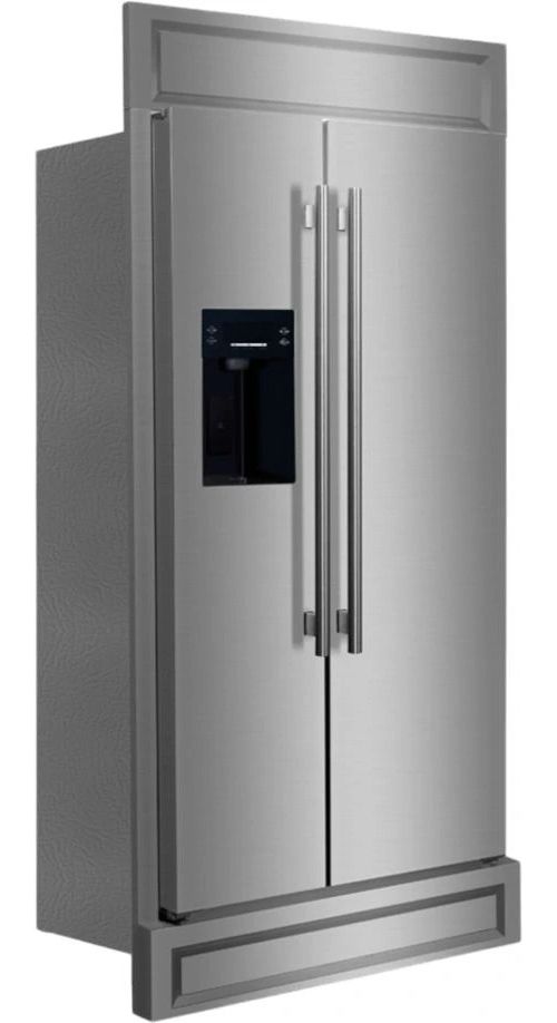FORNO® 36" 20 Cu. Ft. Fingerprint Resistant Stainless Steel Built-In Side-by-Side Refrigerator -2