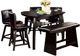 Furniture of America® Hurley 7-Piece Black Dining Table Set-0