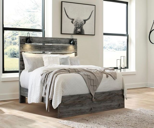 Signature Design by Ashley® Baystorm Gray Queen Panel Headboard-4