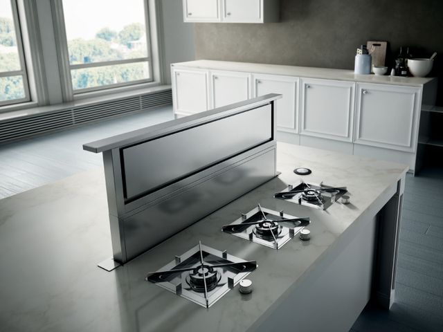 Elica Techne Series Rise 36" Stainless Steel Downdraft Range Hood-4