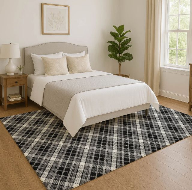 Dalyn™ Rug Company Soft Essentials SE3 Black 5'x8' Area Rug-1