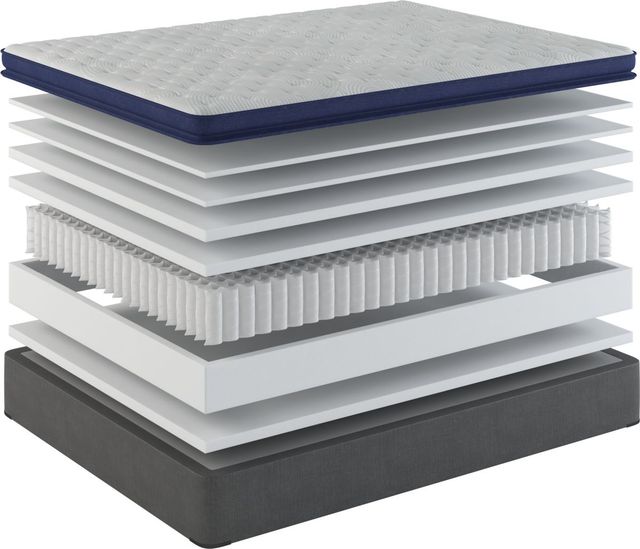 Sherwood® Bedding Classic, Essentials® Elegant 13.25" Wrapped Coil Medium Pillow Top Twin XL Mattress-2
