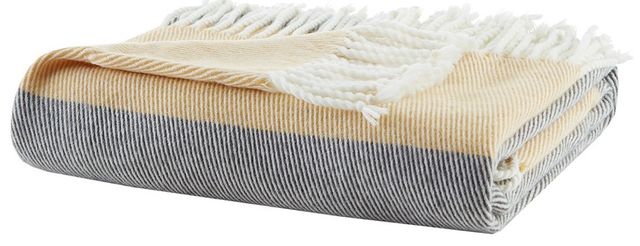 Olliix by Urban Habitat Lexi Yellow Throw Blanket-0