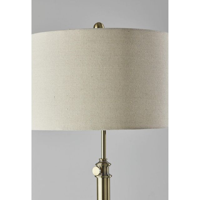 Adesso® Barton Antique Brass Floor Lamp-1