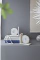 A & B Home 2-Piece Polished White Agate and Marble Bookend Set-3