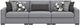 Benchcraft® Bealton 3-Piece Pepper/Salt Small Spaced Sectional-1