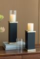 A & B Home Gold Pillar Hurricane On Stand-4