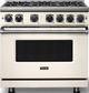 Viking® 7 Series 36" Pure White Pro Style Liquid Propane Gas Range-0