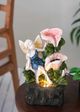 A & B Home Black/Green/Pink 3 Tier Water Decorative Outdoor Fountain-5
