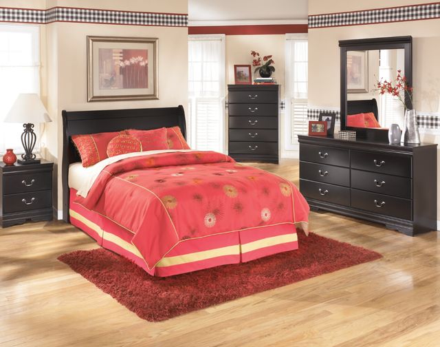 Signature Design by Ashley® Huey Vineyard Black Full Sleigh Headboard-1