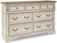 Signature Design by Ashley® Realyn 4-Piece Chipped White California King Upholstered Bed Set-2