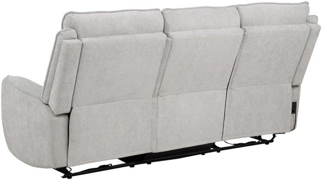 Coaster® Sylmar Dove Grey Upholstered Power Reclining Sofa-4