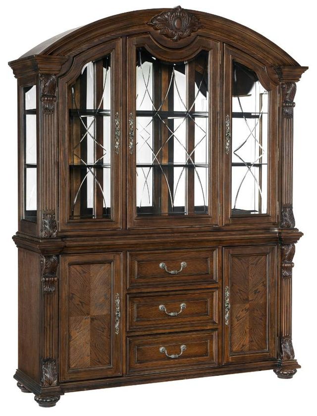 Homelegance® Bergen Dark Oak Buffet and Hutch-0