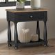 Furniture of America® Neue Mills 4-Piece Farmhouse Black/Rustic Oak Queen Bedroom Set-5