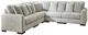 Signature Design by Ashley® Regent Park 5-Piece Pewter L-Shape Sectional-0
