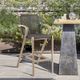 Armen Living Brielle 2-Piece Charcoal/Light Rope/Wood Outdoor Barstool Set-1