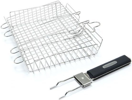 Broil King® Black with Stainless Steel Grill Basket-0