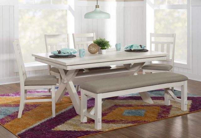 Powell® Turino 6-Piece Beige/Smokey White Dining Set-1