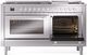 Ilve® Professional Plus II 60" Stainless Steel Pro Style Dual Fuel Range-3