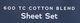 Weekender™ 600 Thread Count Cotton Blend Sandstone Full Sheet Set-1