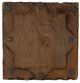 A & B Home Brown Antique Carved Pillar Candle Holder-3