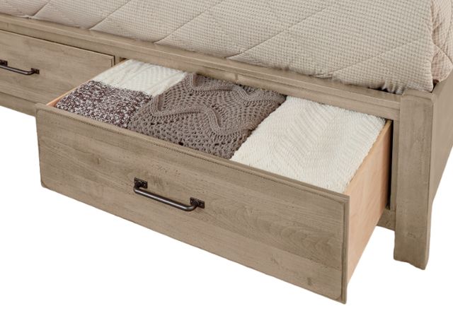 Artisan & Post by Vaughan-Bassett Cool Rustic Clear Maple King Storage Panel Mansion Bed-2