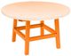 C R Plastic Generation Line Orange Cocktail Table-0