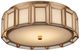 Currey & Company Daze Antique Brass/White Flush Mount-2