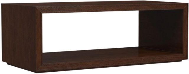 Flexsteel® Waterfall Walnut Brown Coffee Table with Casters-0
