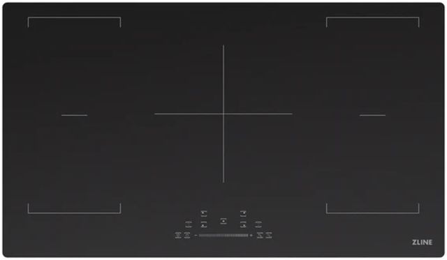 ZLINE 36" Black Induction Cooktop with Anti-Scratch Glass and 5-Elements-3