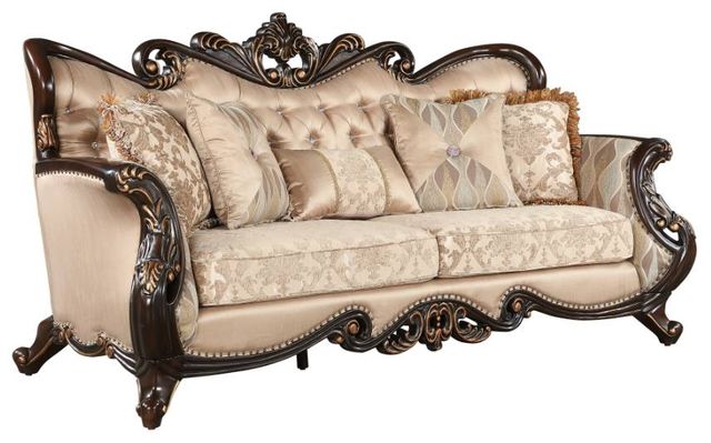 New Classic® Home Furnishings Constantine Beige/Cherry Sofa-0