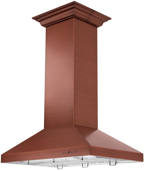 ZLINE 36" Baked Copper Island Range Hood - Thumbnail 4