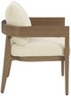 Signature Design by Ashley® Serene Bay Dark Brown/White Nuvella/Wooden Outdoor Dining Arm Chair-2