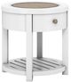 Riverside Furniture Rosalie White Caps Round End Table-0
