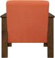 Mazin Furniture Helena Orange Upholstered Storage Accent Chair-3
