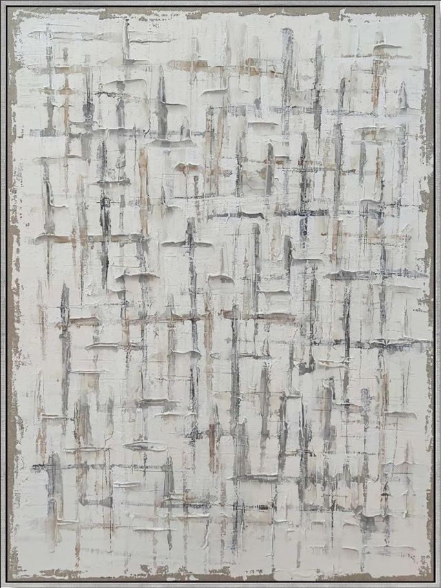 Classy Living Organic Urban Mist Textured Abstraction Wall Art-0